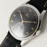 OMEGA Oversize 38mm Black Gilt dial Cal.30T1