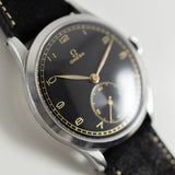 OMEGA Oversize 38mm Black Gilt dial Cal.30T1