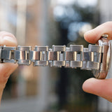 ROLEX SEMI BUBBLE BACK Ref.6085 with WAB Elastic Bracelet