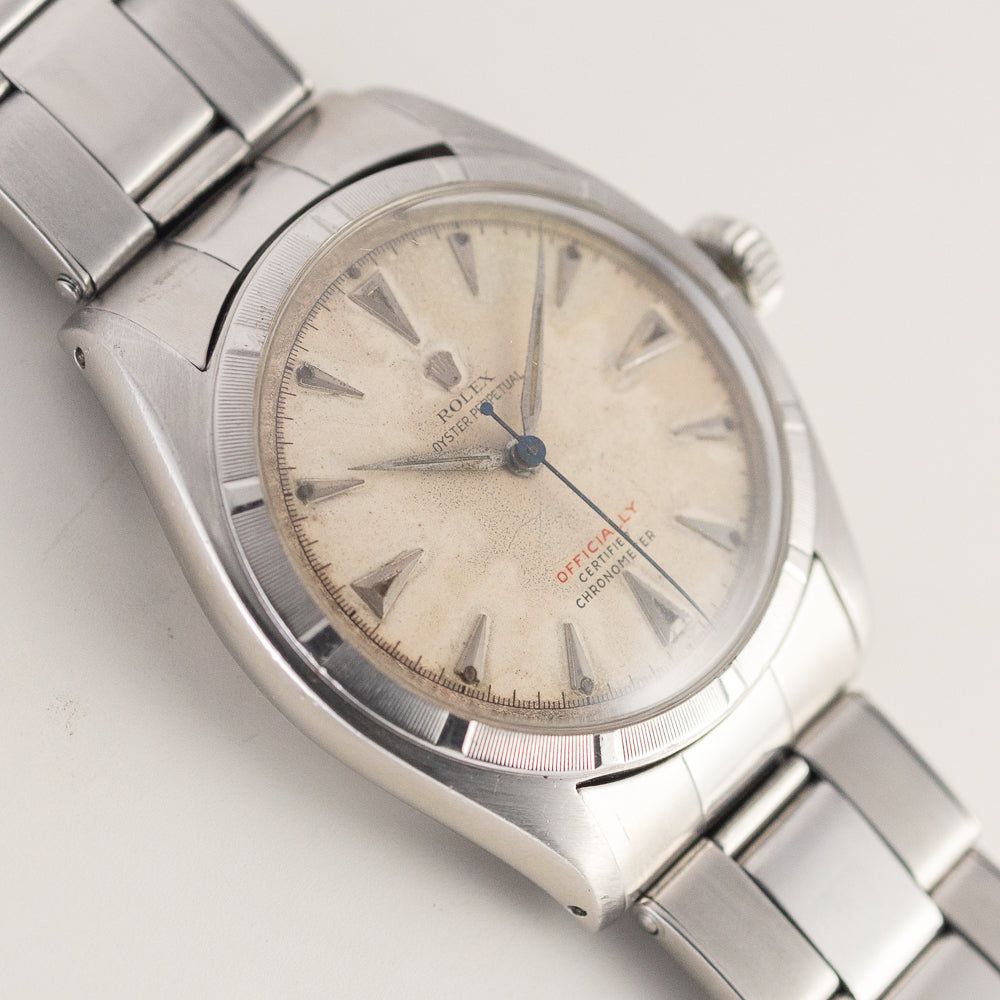 ROLEX SEMI BUBBLE BACK Ref.6085 with WAB Elastic Bracelet