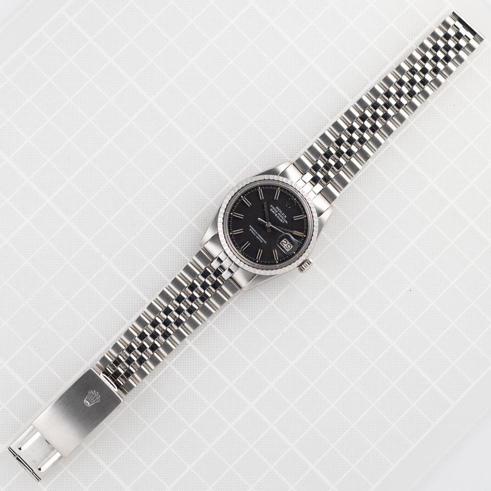 ROLEX DATEJUST Ref.1603 Black Matte Dial