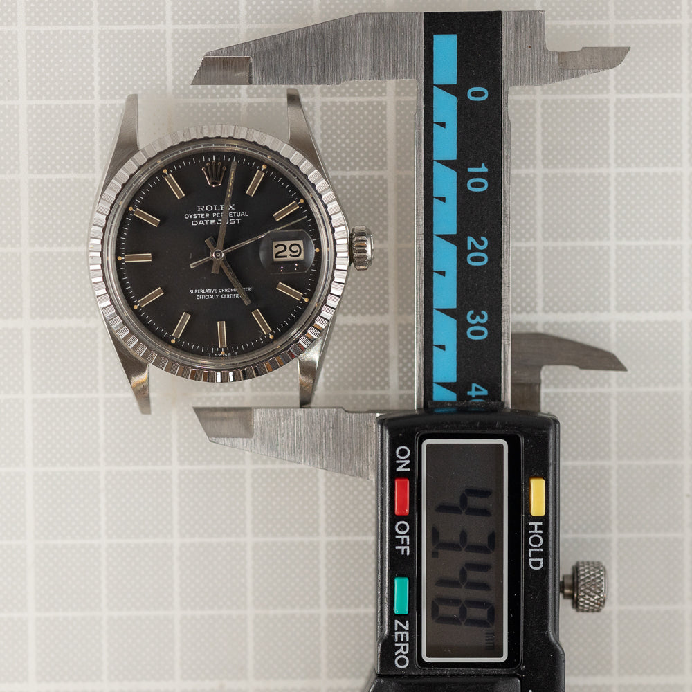 ROLEX DATEJUST Ref.1603 Black Matte Dial