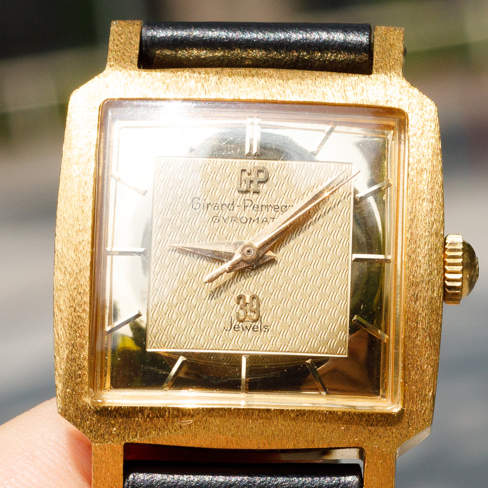 GIRARD PERREGAUX Gyromatic 39 Jewels 18KYG Clamshell Case