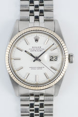 ROLEX DATEJUST Ref.1601 Very Rare Matte White Dial