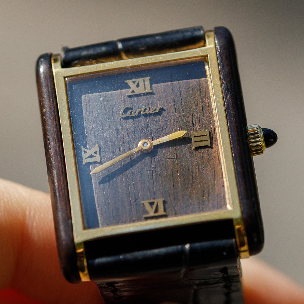 CARTIER LM Tank Organic Wood Ref.20611 1975 ~ 1976