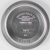 ROLEX GMT-MASTER Ref.1675 matte MK1 Fat font insert