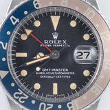 ROLEX GMT-MASTER Ref.1675 matte MK1 Fat font insert