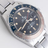 ROLEX GMT-MASTER Ref.1675 matte MK1 Fat font insert