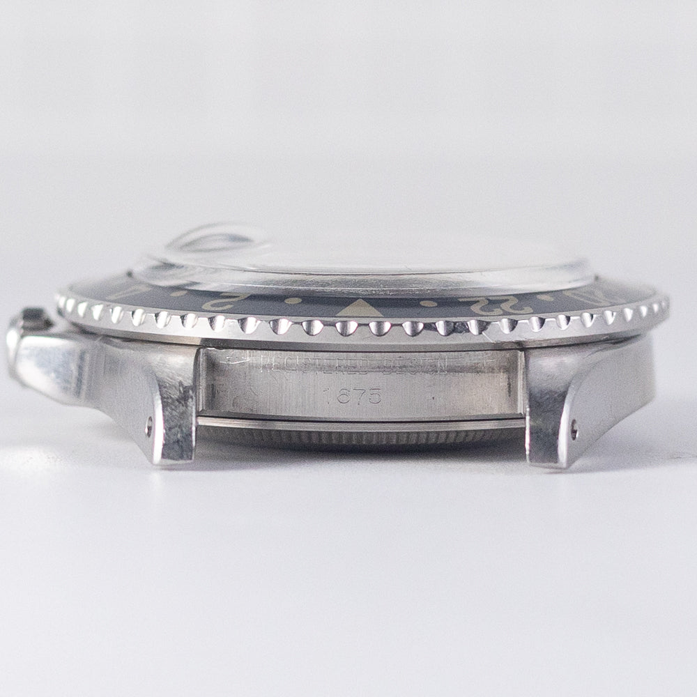 ROLEX GMT-MASTER Ref.1675 matte MK1 Fat font insert