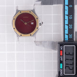 CARTIER LM SANTOS OCTAGON REF.2966 Burgundy