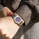 CARTIER LM SANTOS OCTAGON REF.2966 Burgundy