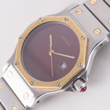 CARTIER LM SANTOS OCTAGON REF.2966 Burgundy