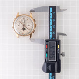 RECORD Valjoux 88 Triple Calendar Moon Phase Chronograph in 18K Rose Gold