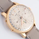 RECORD Valjoux 88 Triple Calendar Moon Phase Chronograph in 18K Rose Gold