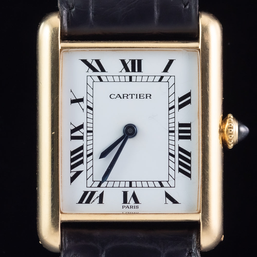 CARTIER LM TANK LC Ref.78086 Paris Dial Old Cabochon Crown