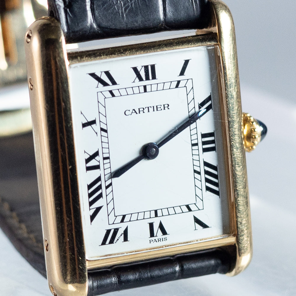 CARTIER LM TANK LC Ref.78086 Paris Dial Old Cabochon Crown