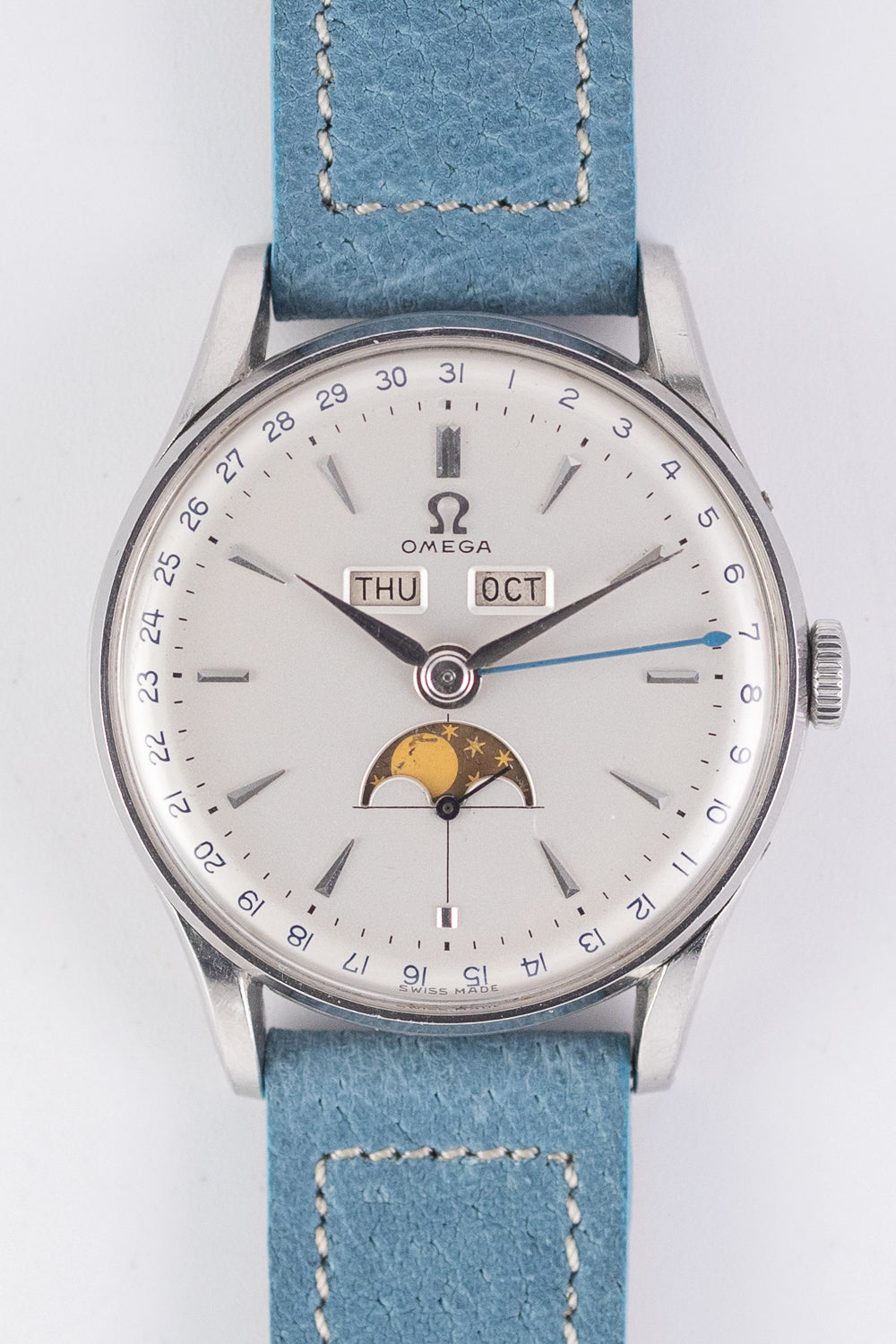 OMEGA COSMIC Ref 2471 1 Triple Calendar Moonphase TIMEANAGRAM omega-cosmic-ref-2471-1-triple-calendar-moonphase-timeanagram