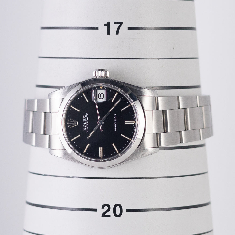 ROLEX OYSTERDATE Ref.6466 Black Mirror Dial