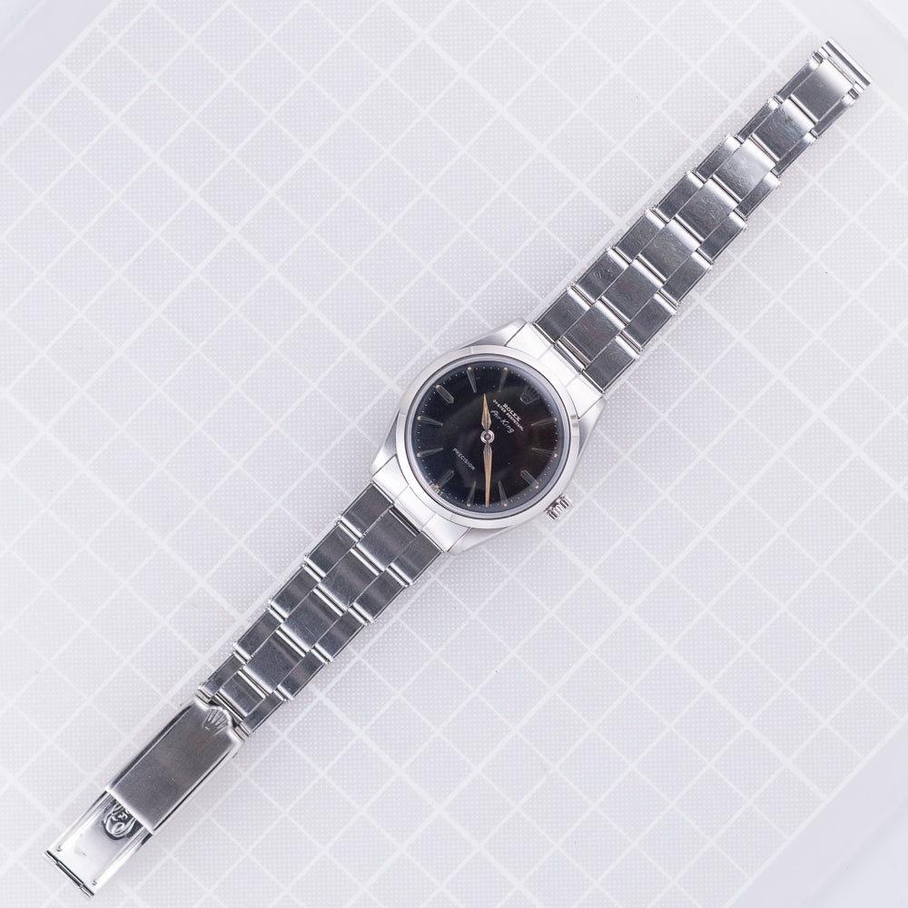 ROLEX Air-king Ref.5500 Tropical Hand With 6635 Elastic Bracelet