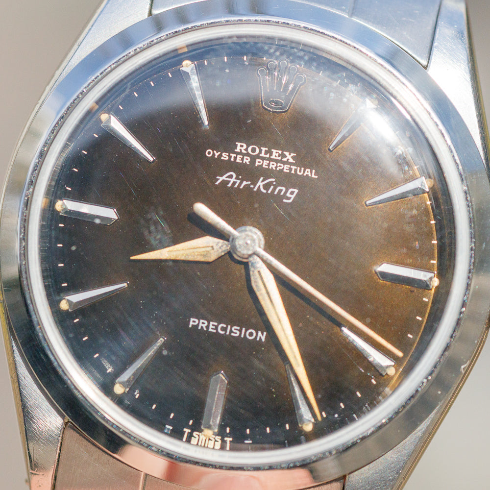 ROLEX Air-king Ref.5500 Tropical Hand With 6635 Elastic Bracelet