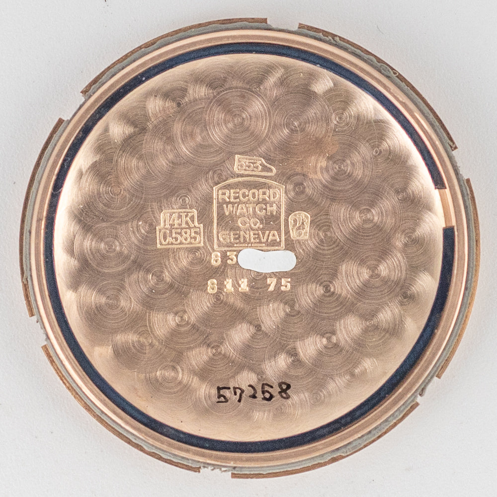 RECORD Ref.811 75 14K Rose Gold Bumper Cal.172
