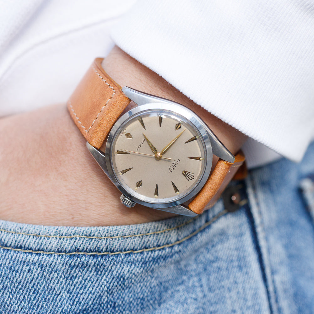 ROLEX BIG OYSTER Ref.6424 Debossed Long Coronet