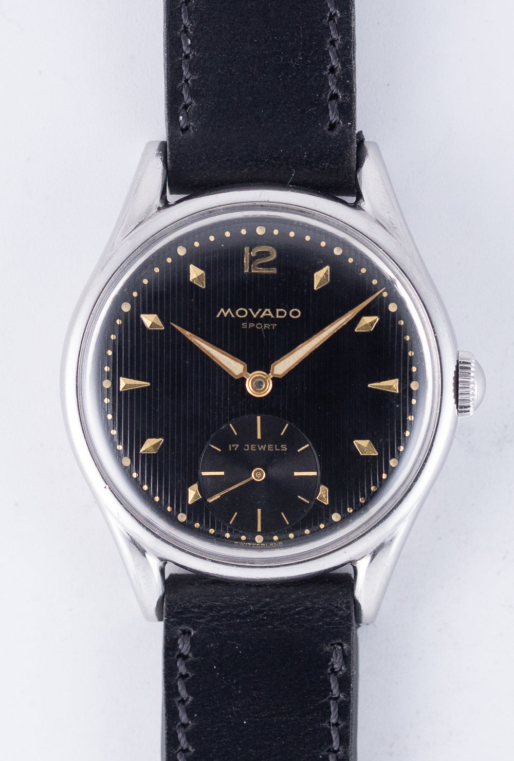 MOVADO SPORT Ref.2467 Black Tapestry Dial – TIMEANAGRAM