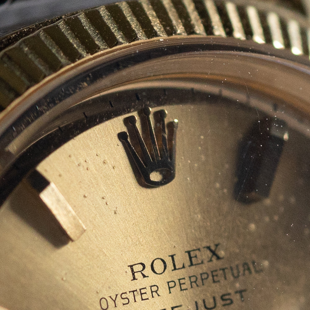 ROLEX DATEJUST Ultra rare Minute Line with a mirror finish Ref.1601 w.Chronometer Certificate