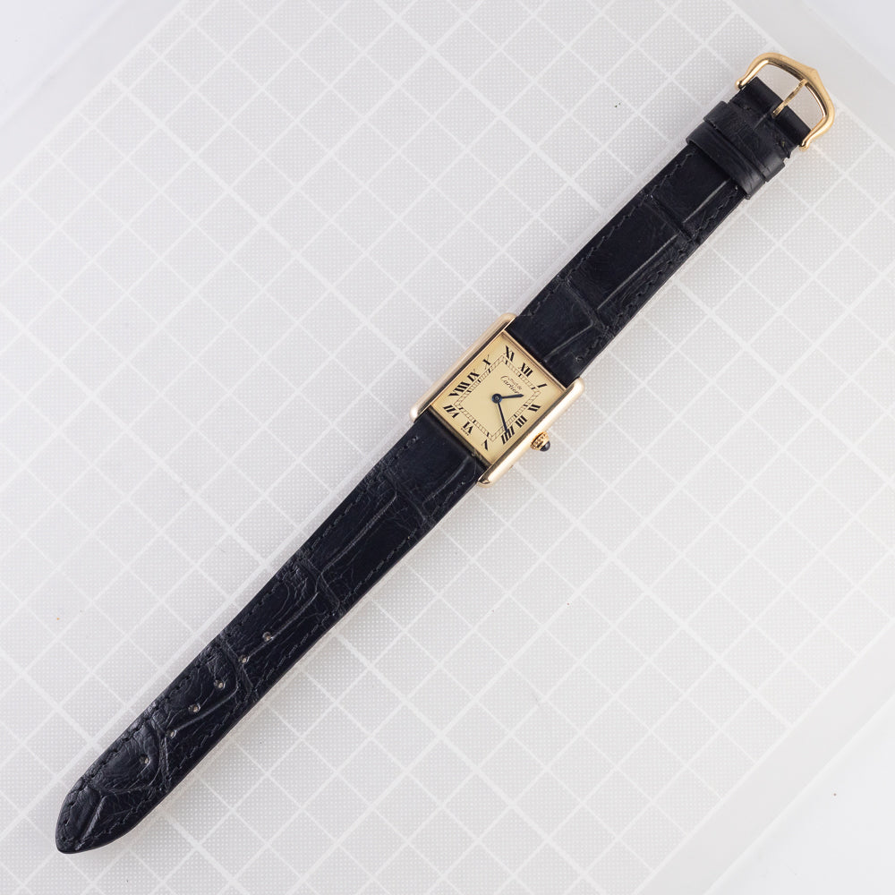 CARTIER LM MUST DE TANK REF.590005 WITH PAPER