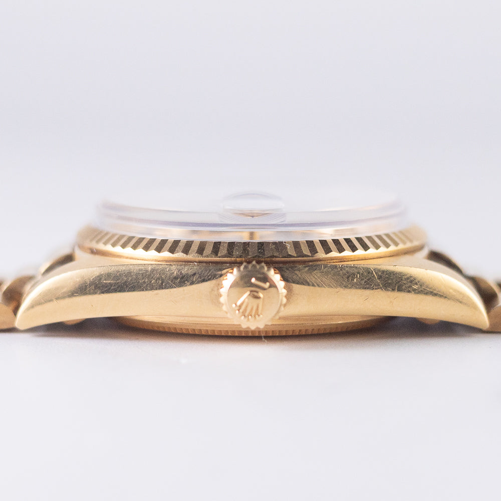 ROLEX DAY-DATE Ref.1803 Linen with BOX and Double Warranty Papers