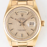 ROLEX DAY-DATE Ref.1803 Linen with BOX and Double Warranty Papers