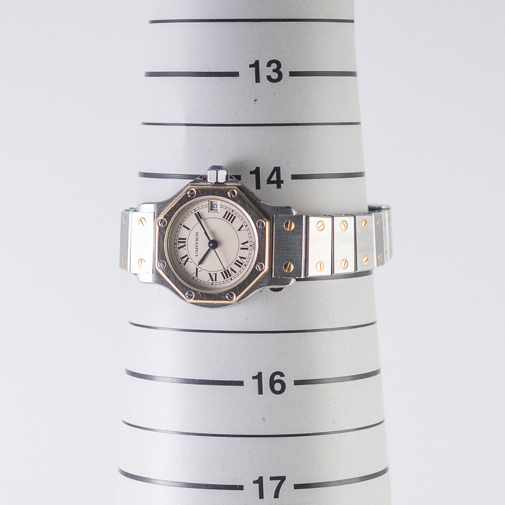 CARTIER SM SANTOS OCTAGON Ref.187903 with BOX