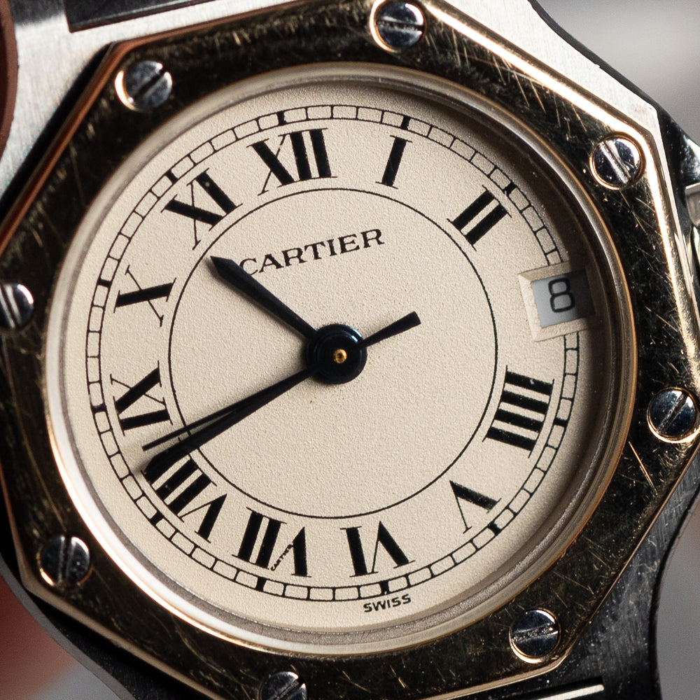 CARTIER SM SANTOS OCTAGON Ref.187903 with BOX