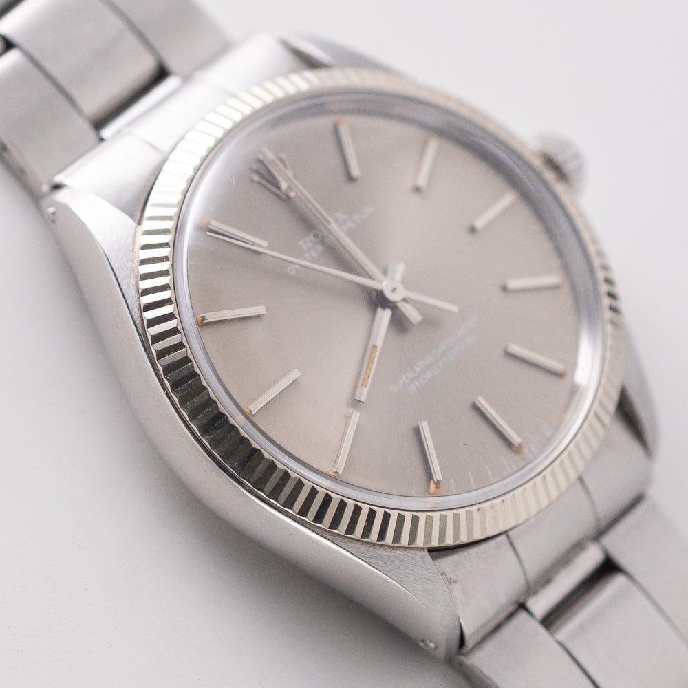 ROLEX OYSTER PERPETUAL London Sky SIGMA DIAL Ref.1005 BOX Warranty Paper