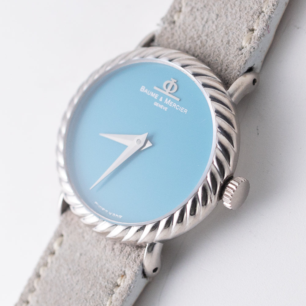 BAUME & MERCIER 18K White Gold Turquoise - Like