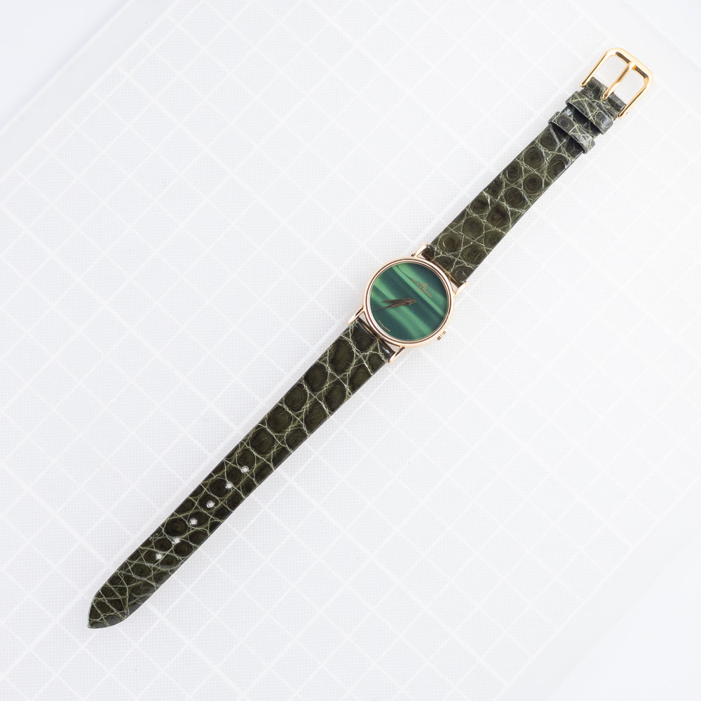 BAUME & MERCIER 18K Yellow Gold Malachite - Like