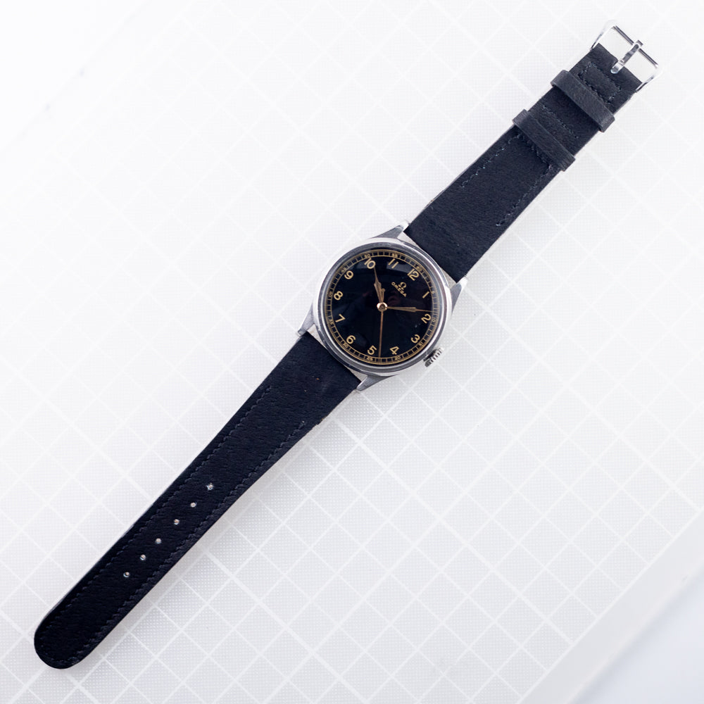 OMEGA Oversize 38mm Black Gilt dial Cal.26.5SC