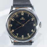 OMEGA Oversize 38mm Black Gilt dial Cal.26.5SC