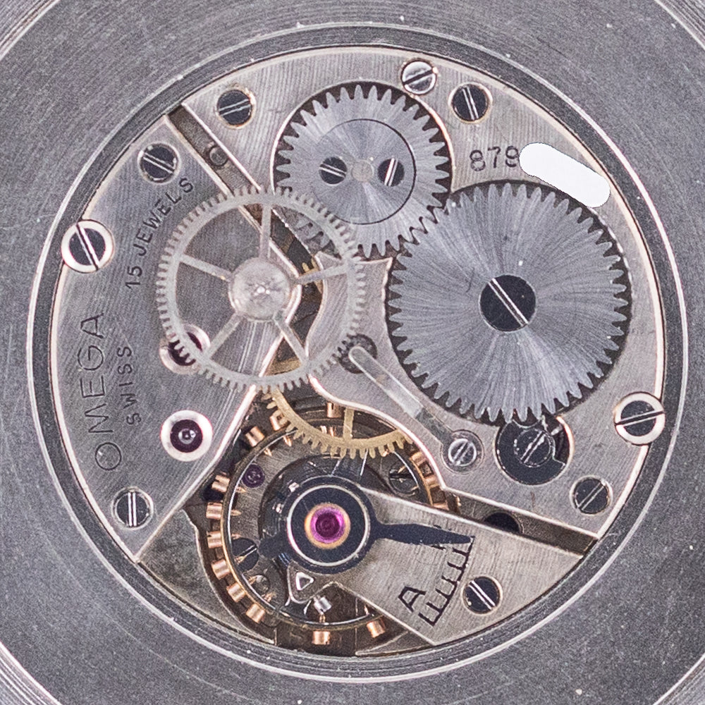 OMEGA Oversize 38mm Black Gilt dial Cal.26.5SC