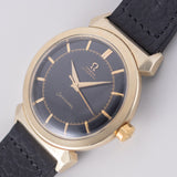 OMEGA Seamaster Ref.14350-2SC Hooded Lugs Black Gilt Dial Bumper