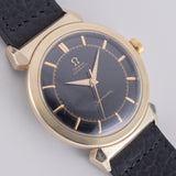 OMEGA Seamaster Ref.14350-2SC Hooded Lugs Black Gilt Dial Bumper