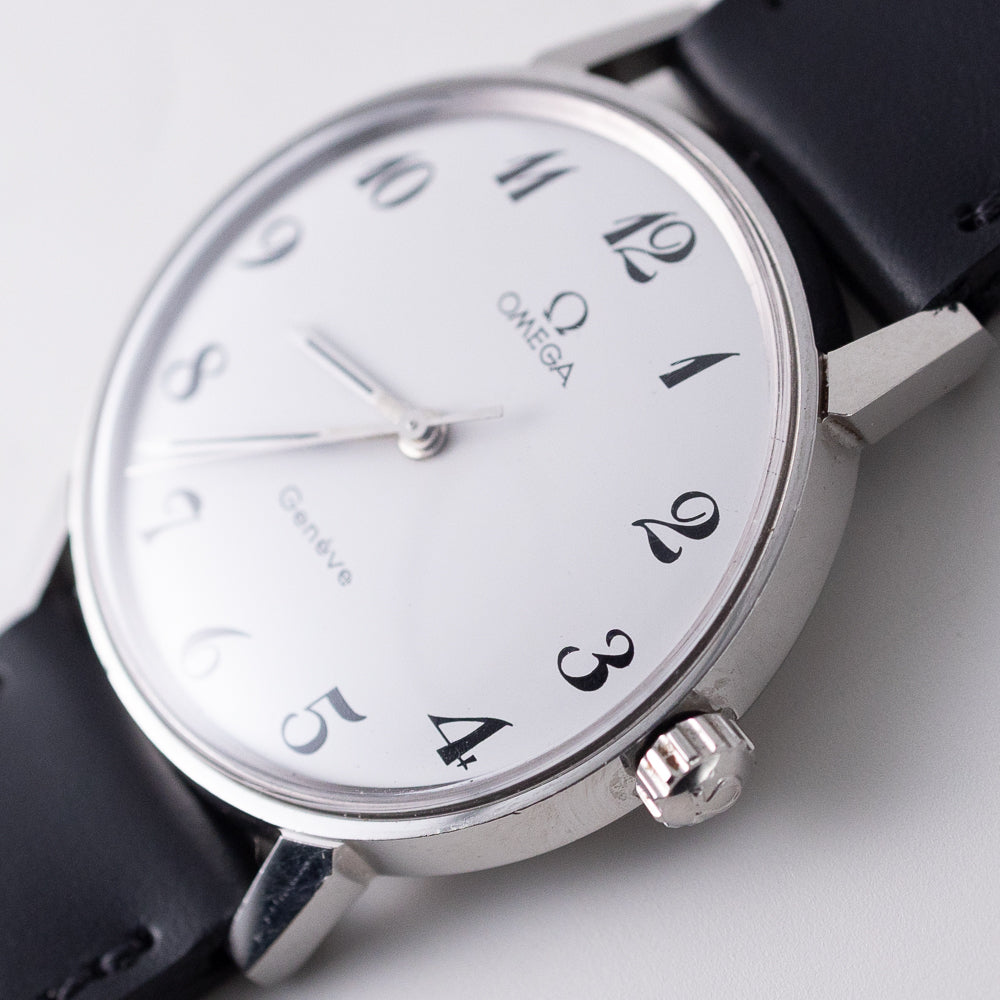 OMEGA Geneve White Roman Ref.135.011 BOX