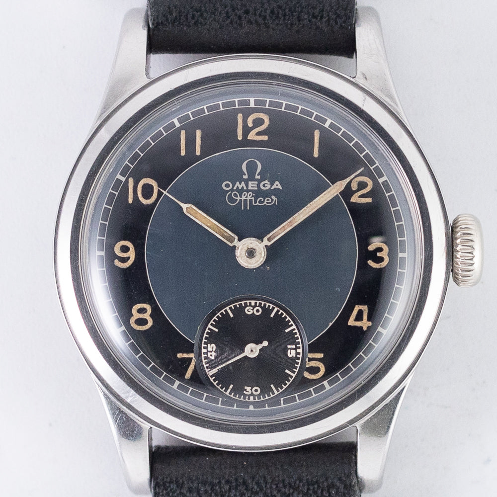 OMEGA Officer Blue Bullseye Dial