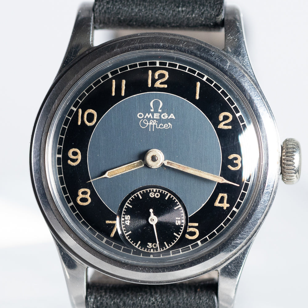 OMEGA Officer Blue Bullseye Dial