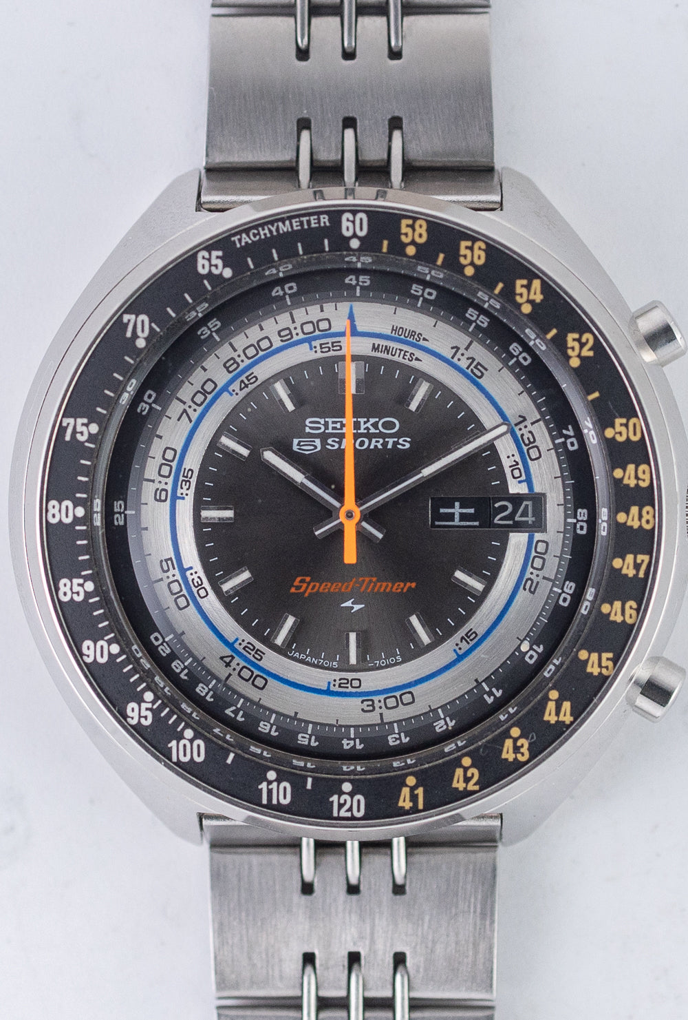 SEIKO 5 SPORTS SPEEDTIMER Rallymeter REF.7015-7010 NOS BOX