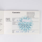 IWC Cal.89 Box and Warranty Paper