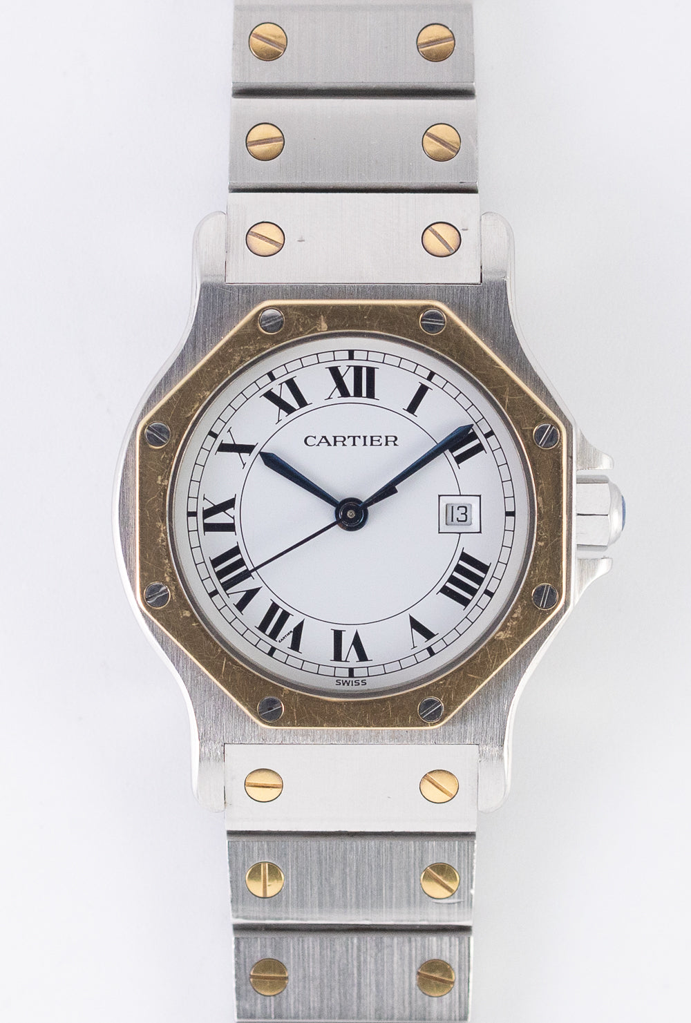 CARTIER LM SANTOS OCTAGON Ref.2966 AUTOMATIC BOX