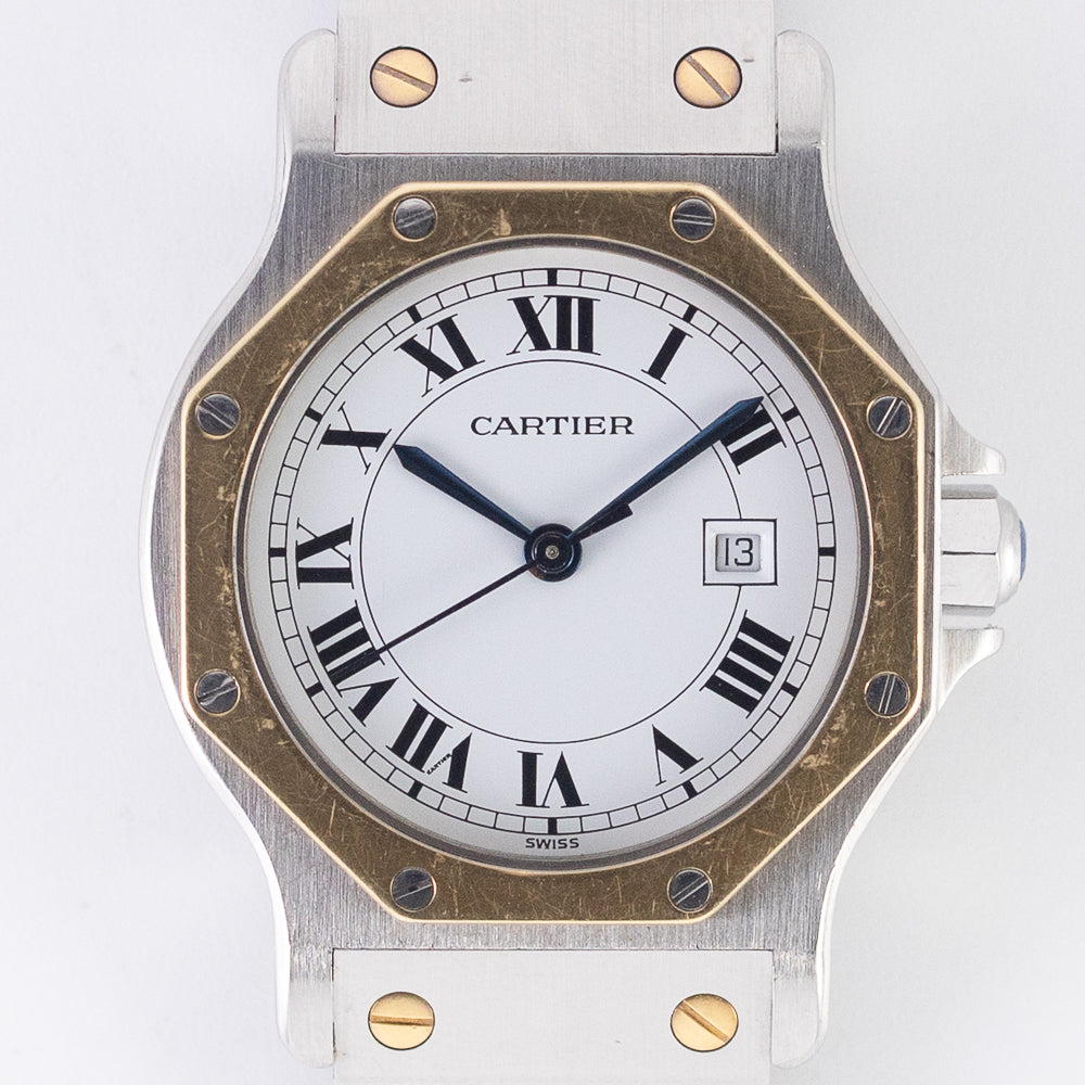 CARTIER LM SANTOS OCTAGON Ref.2966 AUTOMATIC BOX