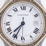 CARTIER LM SANTOS OCTAGON Automatic Ref.2966 Godron Bracelet
