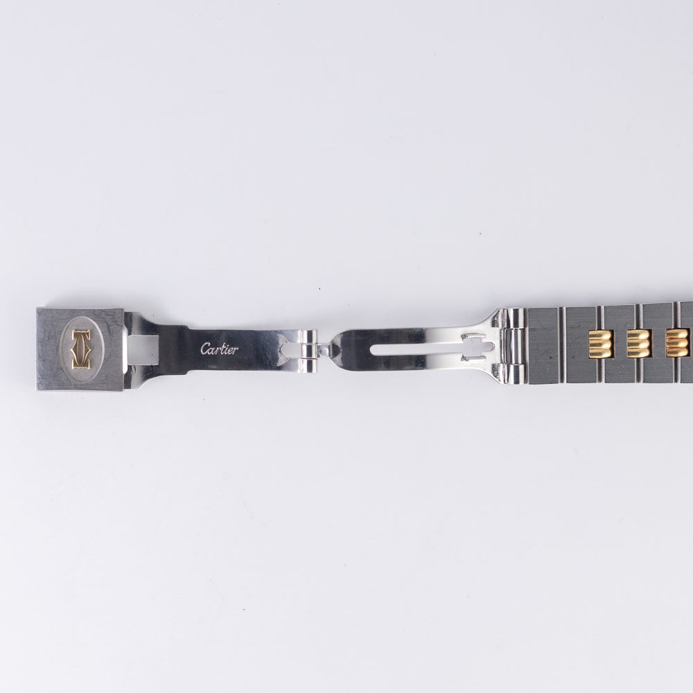 CARTIER LM SANTOS OCTAGON Automatic Ref.2966 Godron Bracelet